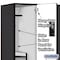 Salsbury Industries Wardrobe Locker, 45" W, 21" D, 76" H, (3) Wide, (6) Openings, Black 27361BLK - alternate 7